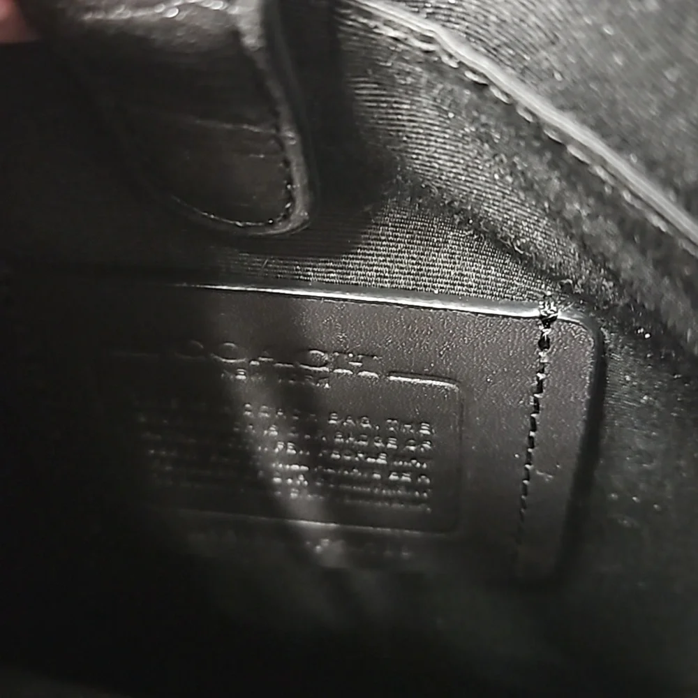 COACH HOUSTON FLIGHT BAG IN SIGNATURE CANVAS BROWN/ BLACK